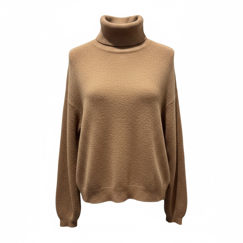 Suéter de cuello alto con margaritas