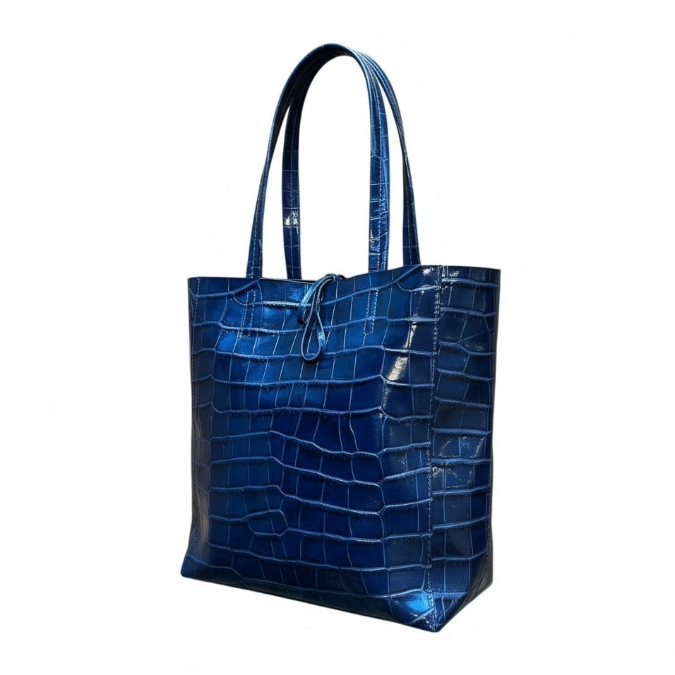 Sac Ava en cuir façon Croco