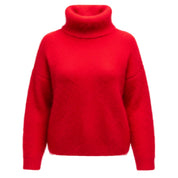 Suéter de cuello alto con margaritas