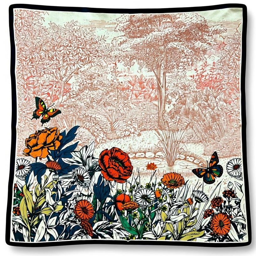 Foulard Fleur pourpre