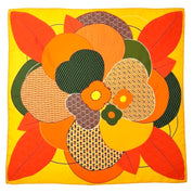 Maxi Foulard Soie Big vintage flowers