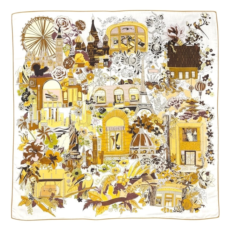 Maxi Foulard Laine et Soie Escapade rosée