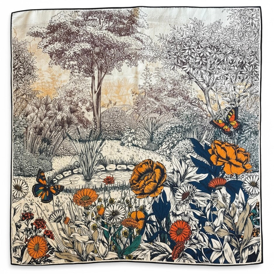 Foulard Fleur pourpre