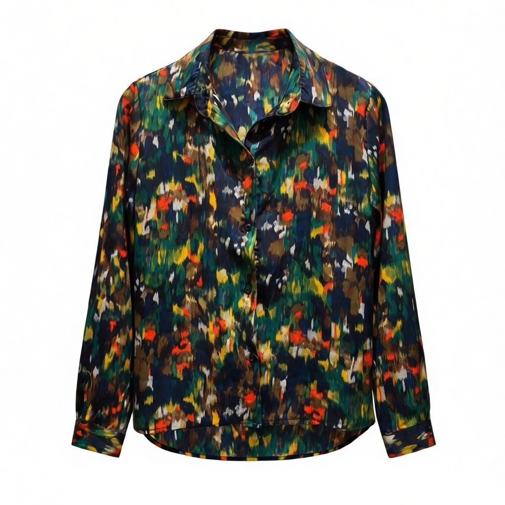 Chemise Colette green painting