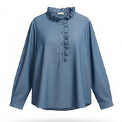 Blouse Léa en tencel jean