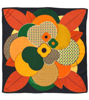 Foulard Laine et Soie Vintage flowers