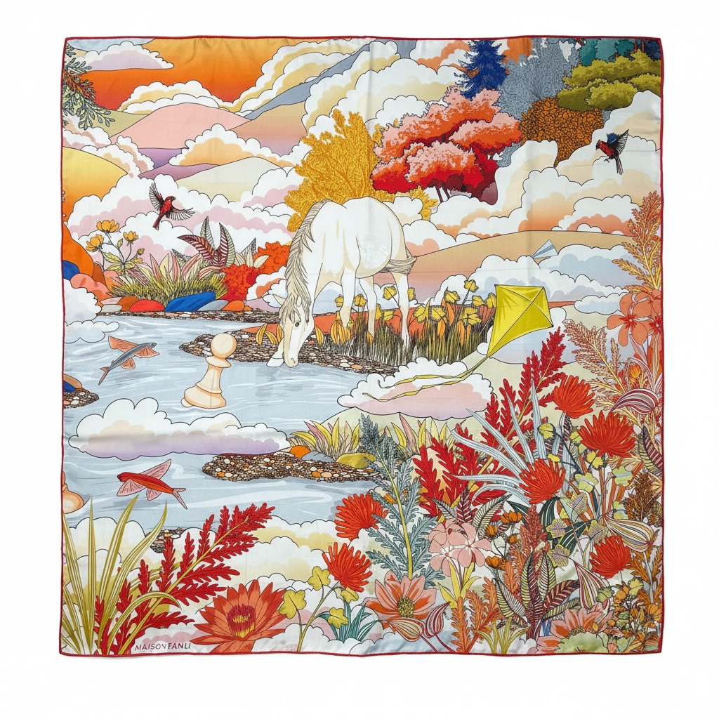Maxi Foulard Eden aquatique