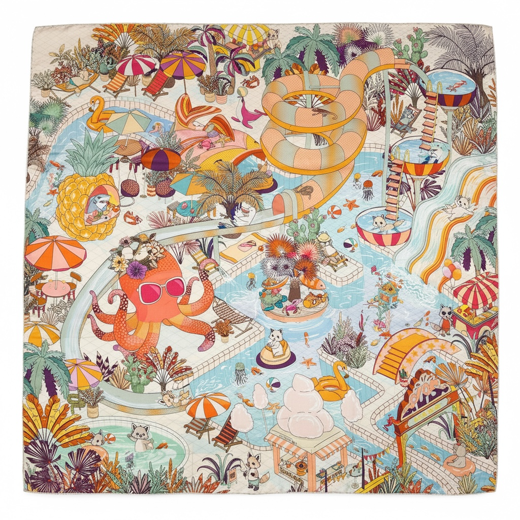 Maxi Foulard Soie Medusa Nostalgic Purple