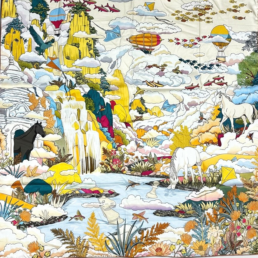 Maxi Foulard Eden mimosa