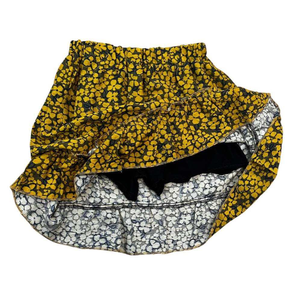 Jupe Short Elisa coquelicots jaune