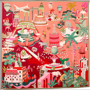 Foulard Calypso Rococo lavande