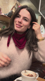 Bufanda de alpaca y zorro